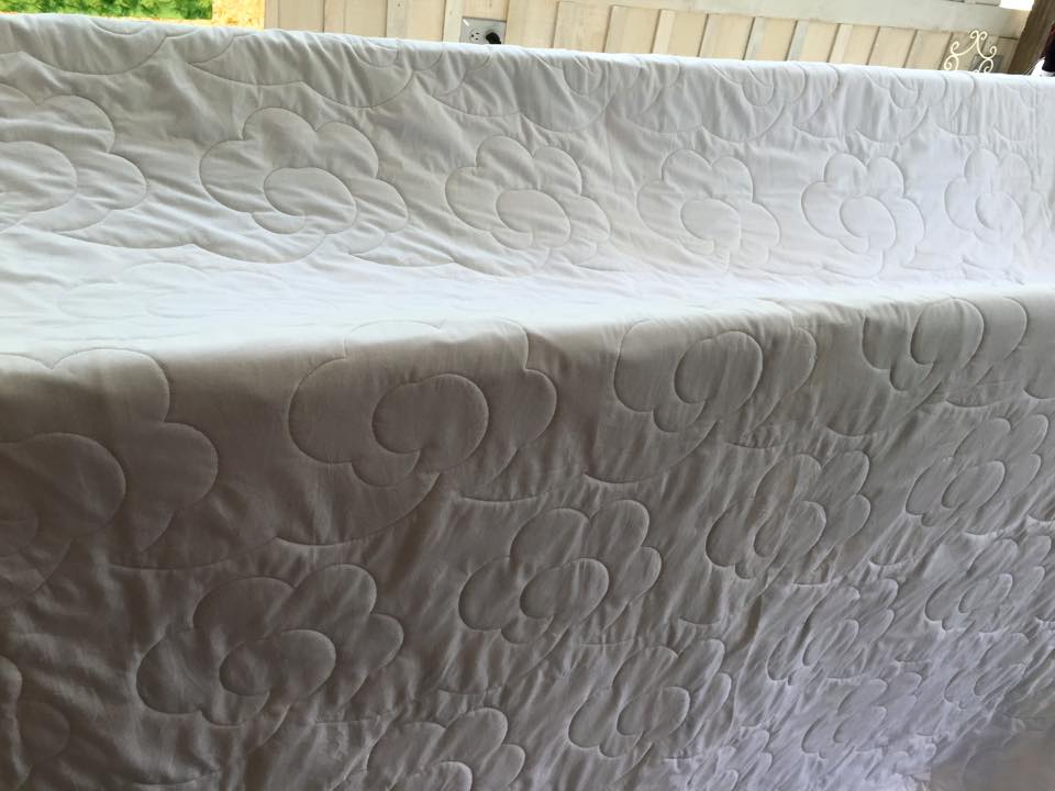 Back of ECU Popcorn Quilting